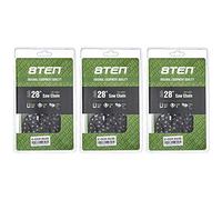 8TEN Full Chisel Chainsaw Chain 28 Inch .063 3/8 92DL for Stihl 44 56 MS 441 650 660 661 (3 Pack)