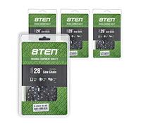 8TEN Full Chisel Chainsaw Chain 28 Inch .063 3/8 92DL for Stihl 44 56 MS 441 650 660 661 (4 Pack)