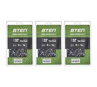 8TEN Full Chisel Chainsaw Chain 32 Inch .063 3/8 105DL For Husqvarna 372XP Poulan 475 Jonsered 2165 (3 Pack)