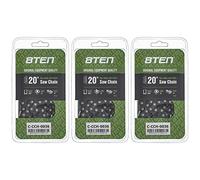 8TEN Full Chisel Skip Tooth Chainsaw Chain 20 Inch .050 3/8 72DL for Husqvarna 455 Rancher Stihl MS 270 Poulan (3 Pack)