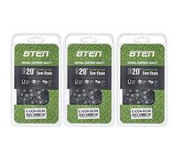 8TEN Full Chisel Skip Tooth Chainsaw Chain 20 Inch .063 3/8 72 DL For Stihl MS 270 Husqvarna 465 Rancher (3 Pack)