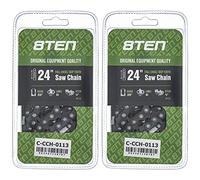 8TEN Full Chisel Skip Tooth Chainsaw Chain 24 Inch .058 3/8 84DL For Husqvarna 455 Rancher 372XP Jonsered 2065 (2 Pack)