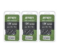 8TEN Full Chisel Skip Tooth Chainsaw Chain 24 Inch .058 3/8 84DL For Husqvarna 455 Rancher 372XP Jonsered 2065 (3 Pack)