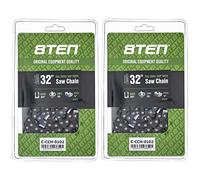 8TEN Full Chisel Skip Tooth Chainsaw Chain 32" Bar .050 3/8 105DL 2 Pack