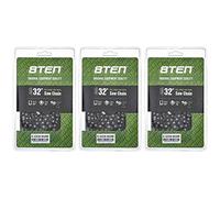 8TEN Full Chisel Skip Tooth Chainsaw Chain 32 Inch .063 3/8 105DL For Husqvarna 372XP Poulan 475 Jonsered 2165 (3 Pack)