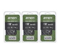 8TEN Ripping Chainsaw Chain 18 Inch .050 .325 72DL for Echo CS450 Husqvarna 50 55 455 460 Rancher Poulan 285 (3 Pack)