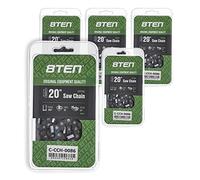 8TEN Ripping Chainsaw Chain 20 Inch .050 3/8 70DL for Echo CS-590 Poulan PP5020AV Jonsered 2063 Makita DCS510 (5 Pack)