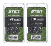 8TEN Ripping Chainsaw Chain 20 Inch .050 3/8 72DL for Husqvarna 455 Rancher 372XP Stihl MS 270 Poulan PP5020AV (2 Pack)