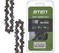 8TEN Semi Chisel Chainsaw Chain 16 Inch .050 3/8 LP 59DL for Homelite 240 Shindiawa 360 (1 Pack)