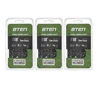8TEN Semi Chisel Chainsaw Chain 18 Inch .050 3/8 LP 64DL for Homelite John Deere Dolmar 112 114 118 (3 Pack)