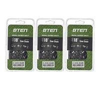 8TEN Semi Chisel Chainsaw Chain 18 Inch .058 .325 72DL for Husqvarna 50 446 455 Rancher Jonsered 435 Poulan 325 (3 Pack)