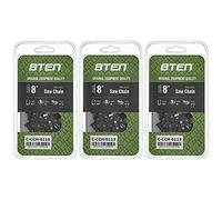 8TEN Semi Chisel Chainsaw Chain 8 Inch .043 3/8 LP 34DL for Poulan Pole Saw Pro Remington (3 Pack)