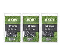 8TEN Semi Chisel Skip Tooth Chainsaw Chain 28 Inch .050 3/8 93DL For Echo CS-600P Husqvarna 372XP Jonsered 2065 (3 Pack)