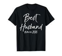 8th Anniversary Idea Gift from Wife Best Husband since 2016 T-Shirt