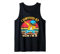 8th Birthday 67 Six Seven Dabbing Boy I'm 8 Year Old Bruh Tank Top