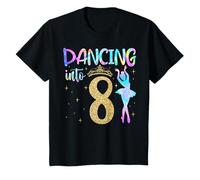 8th Birthday Ballerina 8 Years Old Ballet Dancer Party T-Shirt