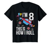 8th Birthday Boy Girl Truck This is How I Roll 8yr Old Bday T-Shirt