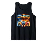 8th Birthday Boy Motorcycle I`m 8 Year Old Six Bruh 6 7 Tank Top