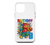 8th Birthday Boy Ninja Brick Block Master Builder 8 Year Kid Case for iPhone 12 mini