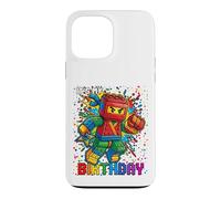 8th Birthday Boy Ninja Brick Block Master Builder 8 Year Kid Case for iPhone 13 Pro Max