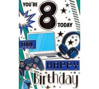 8th Birthday Card, Gaming and Computer Theme