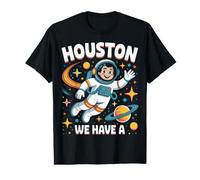 8Th Birthday Houston We Have A 8 Year Old Astronaut Space Value Graphic T-Shirt