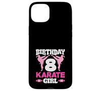 8th Birthday Karate Girl 8 Years Old Party Dojo Fighter Case for iPhone 15 Plus