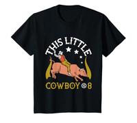 8th Birthday Mexican Bull Riding Rodeo Little Cowboy Kid T-Shirt