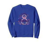 8th Birthday Princess Magical Castle Celebration Sweatshirt, Adult Unisex, Royal Blue, M