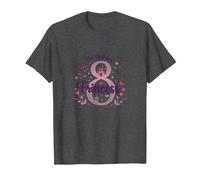 8th Birthday Princess Magical Castle Celebration T-Shirt, Men, Dark Heather Grey, 3XL