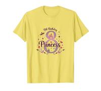 8th Birthday Princess Magical Castle Celebration T-Shirt, Men, Lemon, 3XL