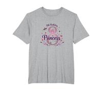 8th Birthday Princess Magical Castle Celebration T-Shirt, Men's Big and Tall, Heather Grey, 3X Tall