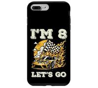 8th Birthday Race Car Flag Im 8 Years Old Bday Boys Kids Case for iPhone 7 Plus/8 Plus