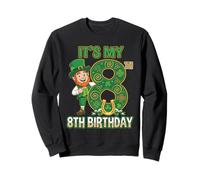 8th Birthday St Patricks Day Eight Party Bday Boy Girl Sweatshirt