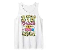 8th Grade Grad 2026 Graduation Graduate Floral Sunflower Tank Top