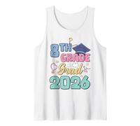 8th Grade Graduation 2026 Proud Grad Student Family Tank Top