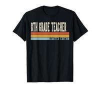 8th Grade Teacher Week Retro Vintage Back to School Day T-Shirt