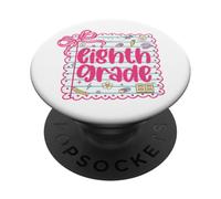 8th Grade Team First Day of School Eighth Grade Teacher Bow PopSockets Adhesive PopGrip