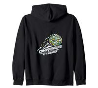 8th Wonder Compound Interest Stock Market Growth Design Zip Hoodie