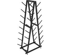 8Tier DoubleSided Yoga Mat Stand with WheelsSpaceSavingfor Gyms Studios & HomePerfect Sto Rack for Yoga Mats & Accessories for Fitness Lovers.