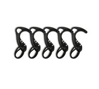 8TIMBER Gear Hook Black 5 Pack -- Lightweight + Versatile Backpack Hanger