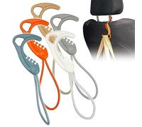 8TIMBER Gear Hook Multicolor 5-Pack - Lightweight + Versatile Hanger for Backpacks, Cars, Strollers, Purses, and Closet Storage Accessory