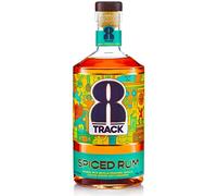 8Track Premium Spiced Rum 70 old Award Winner at the "London Spirits Competition 2022" | Flavoured with Natural Botanicals and Spices - Seville Oranges, Vanilla, Ginger and Cinnamon (37.5% ABV)