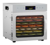 8Tray Stainless Steel Food Dehydrator,LED Touch Control Design,Adjustable Digital Temperature 30-90°C and 24 Hour Timer,Fruit Dryer Machine for Fruit, Veg, Meat & More