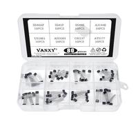 8Values*10Pcs=80Pcs Hall Sensor Kits SS40AF SS41F SS49E 40AF 41F 49E A3144E OH41F SS40 SS41 SS49 3144E U18 US1881 AH3503 OH137 ATS177 TO-92 Linear Switch