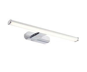 8W Diffused Cool White LED | 400mm Wide IP44 Bathroom Mirror Wall Light | Chrome Slim Bar Strip Lamp | Over Cabinet Moisture Resistant Shower/Wet Room Lighting