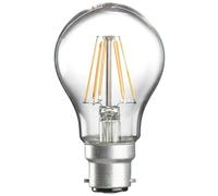 8W LED B22D Golf Ball Bayonet Camp Filament Clear Candle Dimmable LED Lamp in Warm White