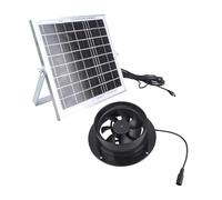 8W Photovoltaic Panel Exhaust Fan Structure for Pet Residences Chicken Cooperatives Outdoor Ventilation Applications Solar Exhaust Fan for Shed