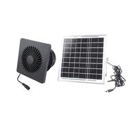 8W Solar Operated 4 Inch Exhaust Fan for Outdoor Ventilation in Coops Greenhouses Bathrooms Energy Efficient Solar Powered Air Fan