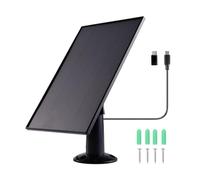 8W Solar Panel for Blink Camera, IP66 Weatherproof Solar Panel Charger for Ring, and Other Security Cameras, with 9.84ft Cable (Black)